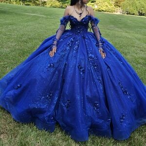 Elegant Blue Ball Gown